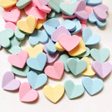 500 Resin Flat Heart Beads for Jewelry Making