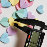 500 Resin Flat Heart Beads for Jewelry Making
