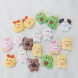 500pcs Resin Cartoon Animal Sticker Cabochon for Hairpin Jewelry