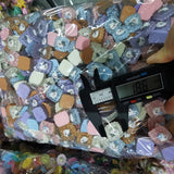 500pcs 18mm DIY Resin Jelly Bear Sticker Beads for Jewelry Making
