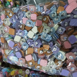 500pcs 18mm DIY Resin Jelly Bear Sticker Beads for Jewelry Making