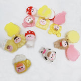 500 Resin Jelly Baby Face Doll Sticker Beads 20-22mm Scrapbook Jewelry Making