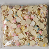 500 Resin Animal Foots Sticker Beads 20-23mm for Scrapbook Jewelry Making