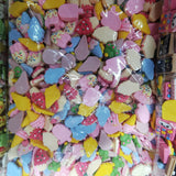 500 Resin Animal Foots Sticker Beads 20-23mm for Scrapbook Jewelry Making