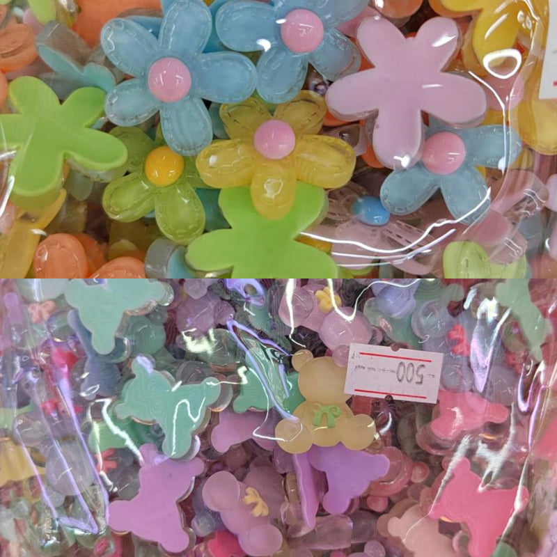 500 Resin Jelly Candy Sticker Half Beads for DIY Scrapbook & Jewelry Making