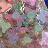 500 Resin Jelly Candy Sticker Half Beads for DIY Scrapbook & Jewelry Making