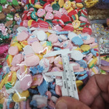 500 Resin Cartoon Bear Rabbit Sticker Flat Beads Cabochon DIY Scrapbook