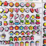 500pcs DIY Cartoon Sweets Flower Animal Sticker Beads for Jewelry Accessories