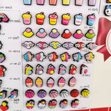 500pcs DIY Cartoon Sweets Flower Animal Sticker Beads for Jewelry Accessories