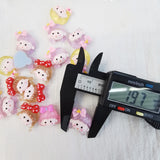 500pcs 20mm DIY Jelly Girls Shape Sticker Beads Scrapbook Hairpin Jewelry Making