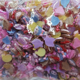 500pcs 20mm DIY Jelly Girls Shape Sticker Beads Scrapbook Hairpin Jewelry Making