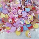500pcs 20mm DIY Jelly Girls Shape Sticker Beads Scrapbook Hairpin Jewelry Making