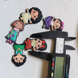 500pcs Cartoon Girls Sticker Flat Scrapbook Hairpin Jewelry Making Accessories