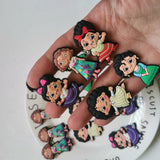500pcs Cartoon Girls Sticker Flat Scrapbook Hairpin Jewelry Making Accessories