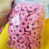 500PCS 22mm Macarons Acrylic Flower Sticker Beads Scrapbook Hairpin