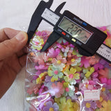 500pcs 22mm Resin Candy Flowers Sticker Beads for DIY Scrapbook Jewelry Making