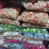 500pcs 22mm Resin Candy Flowers Sticker Beads for DIY Scrapbook Jewelry Making
