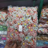 500pcs 22mm Resin Candy Flowers Sticker Beads for DIY Scrapbook Jewelry Making
