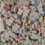 500pc 23-26mm Resin Rabbit Cabochon for Jewelry Making