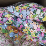500pcs 24mm DIY Candy Sunflowers Sticker Half Beads