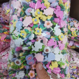 500pcs 24mm DIY Candy Sunflowers Sticker Half Beads