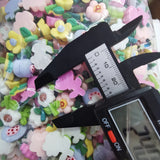 500pcs 24mm DIY Candy Sunflowers Sticker Half Beads