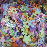 500PCS 25-32mm DIY PVC Soft Smiley Face Flowers Star Sticker for Scrapbooking