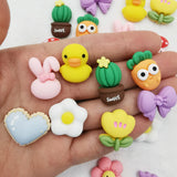 500pcs 25mm Resin Sticker Beads for DIY Jewelry Making Accessories