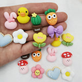 500pcs 25mm Resin Sticker Beads for DIY Jewelry Making Accessories