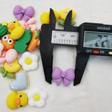 500pcs 25mm Resin Sticker Beads for DIY Jewelry Making Accessories
