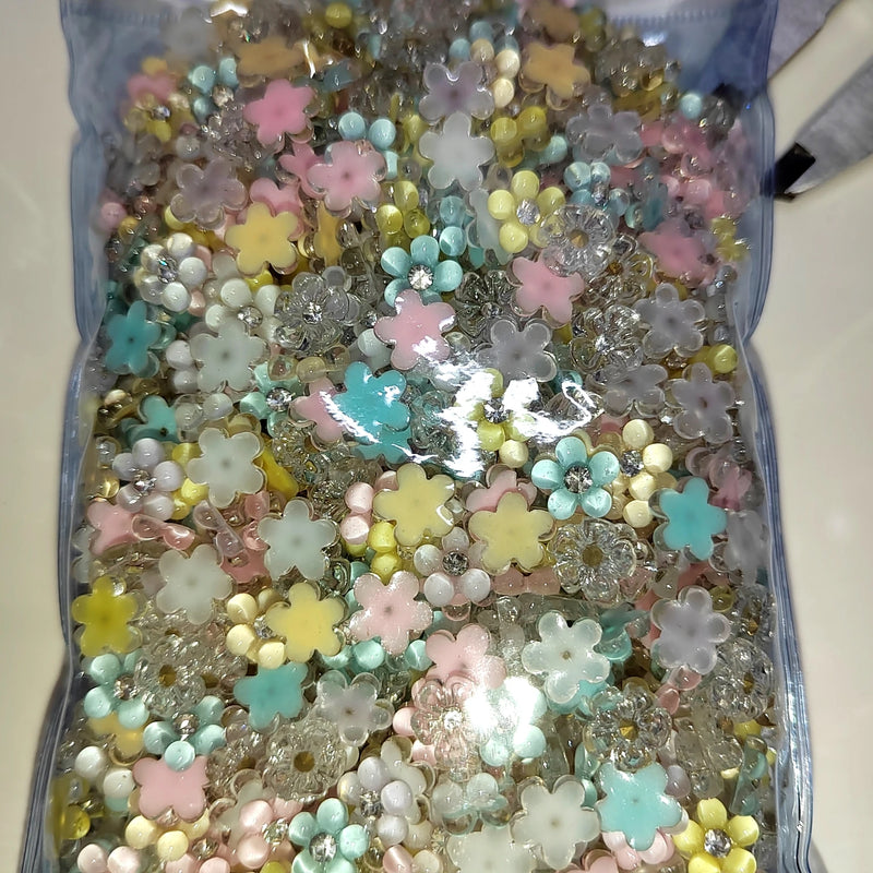 500pcs Diamond Flower Sticker for DIY, Scrapbook, Nail Art, Jewelry Decoration