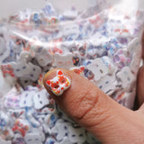 500 Resin Mini Cartoon Animal Sticker Flat Finger for Scrapbooking DIY