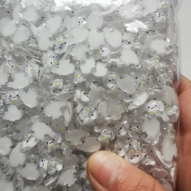 500 Resin Mini Cartoon Animal Sticker Flat Finger for Scrapbooking DIY