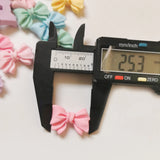 500pcs DIY Candy Resin 21mm Bowknot Ribbon Sticker Beads