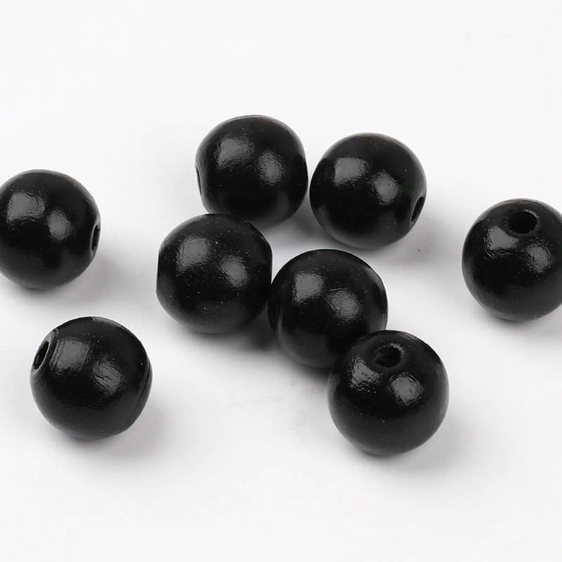 500x Colorful Wooden Beads Spacer Beads Craft Bracelet 16mm Hole
