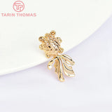 10PCS 9x17MM Goldfish Charms Pendants High DIY Jewelry Findings