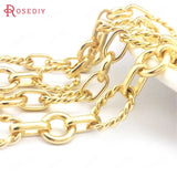 18K Iron Oval Shape Necklace Chains for Women