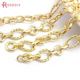 18K Iron Oval Shape Necklace Chains for Women