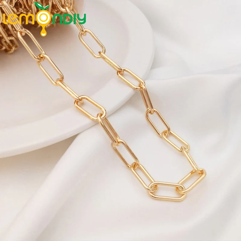 18K Brass Chain for Bracelet Necklace DIY Jewelry Accessories