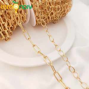 18K Brass Chain for Bracelet Necklace DIY Jewelry Accessories