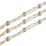 Copper Eyes Multicolor Beads Chain Diy Bracelet Making