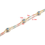 Copper Eyes Multicolor Beads Chain Diy Bracelet Making