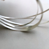 S999 Pure Silver Flat Wire for DIY Jewelry Making