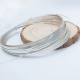 Solid S999 Pure Silver Flat Wire for DIY Fine Jewelry Making