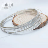 Solid S999 Pure Silver Flat Wire for DIY Fine Jewelry Making