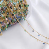 Zircon Water Drop Charms Chains Jewelry Making Supplies