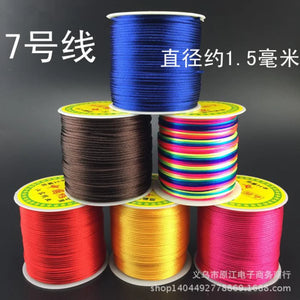 50M Plastic Crystal DIY Beaded Elastic Rope Jewelry String 7 Jade Thread