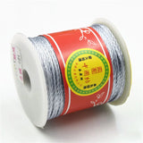 50M 1mm Nylon String Chinese Knotting Satin Braided Cord Beading Thread