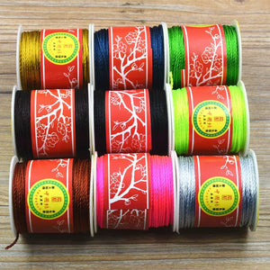 50M 1mm Nylon String Chinese Knotting Satin Braided Cord Beading Thread