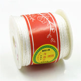 50M 1mm Nylon String Chinese Knotting Satin Braided Cord Beading Thread